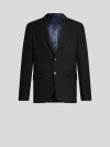 Etro , Worked Weave Jersey Jacket, Black, Size 54