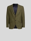 Etro , Worked Weave Jersey Jacket, Man, Dark Green, Size 56