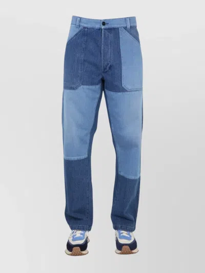 ETRO WORKER JEANS FEATURING PATCHWORK DESIGN