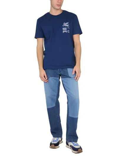 Etro Worker-style Denim Jeans In Blue