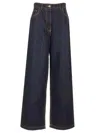 Etro Denim Lurex Detailing Baggy Jeans In Blue