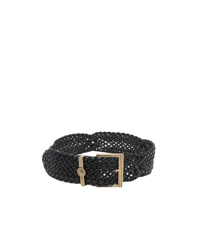 Etro Woven Belt In Black