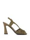 Etro Woven High-heeled Sandals In Blue