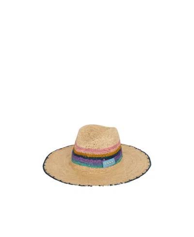 Etro Woven Stripe Sun Hat In Nude