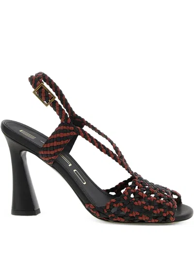 Etro Braided Strappy Sandals Open Toe In Black