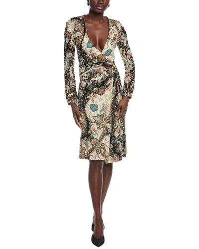 Etro Wrap Dress In Multi