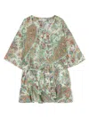Etro Paisley-print Cotton Wrap Dress In Multicolour