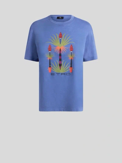 Etro X Agostino Iacurci Printed T-shirt In Blau