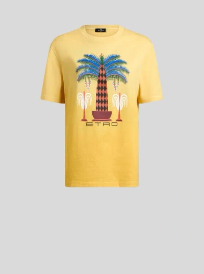 Etro X Agostino Iacurci Printed T-shirt In Gelb