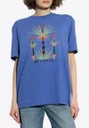 Etro X Agostino Iacurci Palm Tree Print T-shirt In Blue