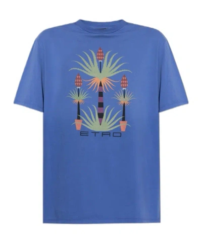 ETRO ETRO GRAPHIC PRINTED CREWNECK T-SHIRT