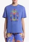 Etro X Agostino Iacurci Palm Tree Print T-shirt In Blue