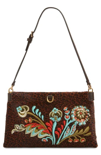 Etro X-small Clutch Talk Genuine Calf Hair Clutch