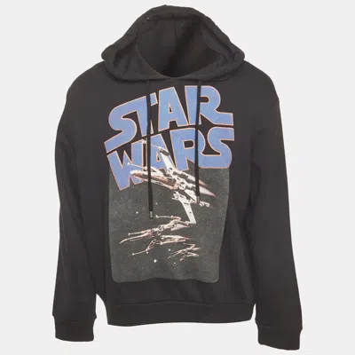 Pre-owned Etro X Star Wars Black Printed Cotton Hoodie L