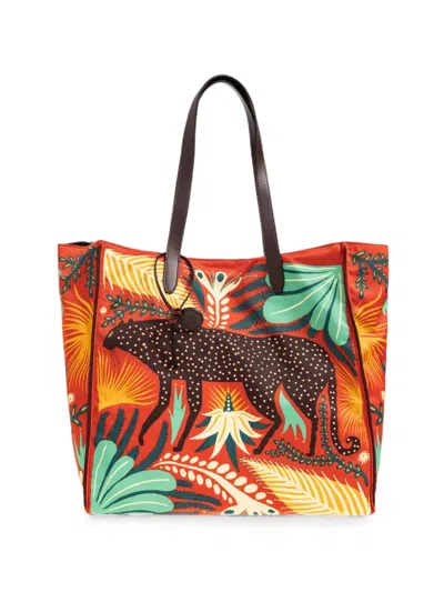 Etro X Tabby Booth Unfold Me Cheetah-print Tote Bag In Multi