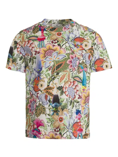 Etro Kids' X Trolls Graphic-print Cotton Shirt In White