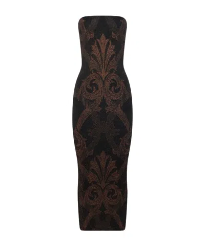 Etro X Wolford Jacquard Dress In Black