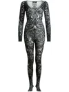 Etro Paisley Tattoo Bodysuit In 黑色