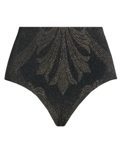 Etro X Wolford Woman Shorts & Bermuda Shorts Gold Size M Polyamide, Elastane, Polyester In Black