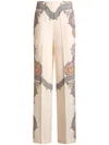Etro Palazzohose Aus Seide Year Of Snake In Neutrals