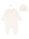 Etro Zebra-print Button-fastening Babygrow Set (set-of-two) In Pink