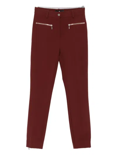 Etro Zip-detail Trousers In Brown
