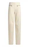 Etro Zip-detailed Crepe Pants In Tan