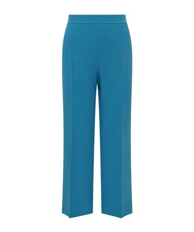 Etro Zip Fastened Flared Trousers In Blue