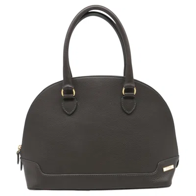 Pre-owned Etro Zipped Dome Top Handle Bag In Olive Leather In Black