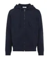 Etro Zipped Hoodie Sweatshirt In Blue