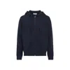 Etro Zipped Hoodie Sweatshirt In Blue