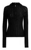 Etro Zipped Knit Cotton-blend Sweater In Black