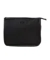 Etro Zipper Clutch In Black