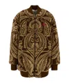 Etro Zipper Jacket In Brown