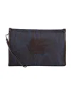 Etro Zippered Clutch In Black