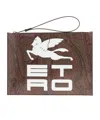 Etro Zippered Clutch In Brown