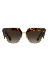 Etro Club Acetate & Metal Square Sunglasses