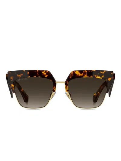 Etro Club Acetate & Metal Square Sunglasses