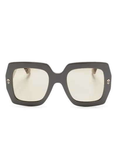 Etro Mania Square-frame Sunglasses In Grey