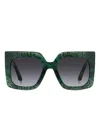 Etro 53mm Gradient Square Sunglasses