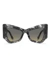 Etro Mania Oversized-frame Sunglasses In Gray