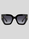Etro Mania Oversized-frame Sunglasses In Black
