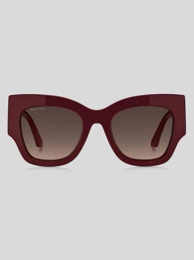Etro Mania Sunglasses In Burgundy