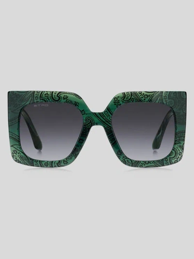 Etro Mania Sunglasses In Green