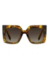 Etro 53mm Gradient Square Sunglasses