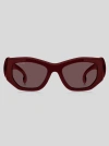 Etro Paisley Sunglasses In Bordeaux