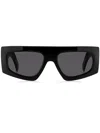 Etro Screen Rectangle-frame Sunglasses In Black