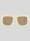 Etro Screen Oversize-frame Sunglasses In White