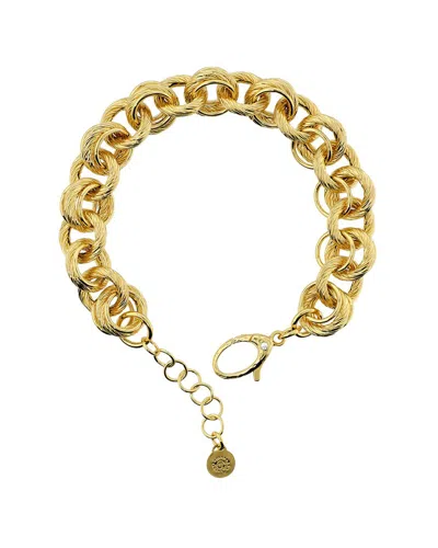 Etrusca Gioielli 18k Plated Bracelet In Gold