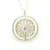 Etta Burton Jewellery Women's Dandelion Necklace In Silver In Silver